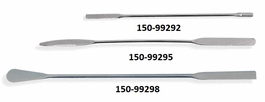 Mirror Finish Stainless Steel Spatula, Flat end, 50 mm L, Spoon, 38 mm L x 15 mm W, 225 mm Overall Length