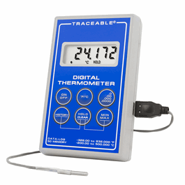Control Company Platinum Ultra-Accurate Digital Thermometer with Handle Probe