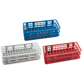 Dynalon 40 x 20 mm Wet/Dry Test Tube Rack, Blue