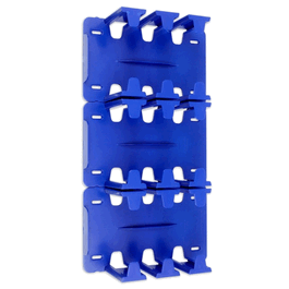 Clearly Safe Anti-Microbial Glove Box Holder, Blue Polystyrene, pk/3
