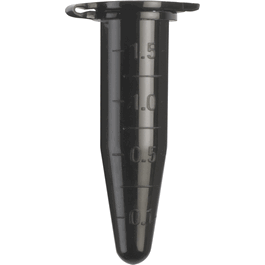 1.5 mL Black Conical Centrifuge Microtube, 13.4 x 40.06 mm, 18,000 x g