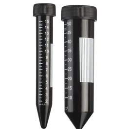 Conical Tube 15 mL, Black, Bulk Wrap Sterile
