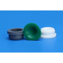 12 mm, Gray, Chlorobutyl/Siliconized Plug