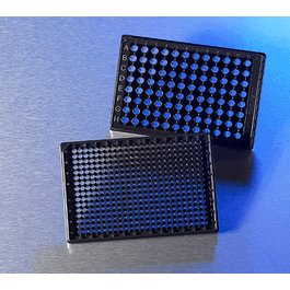 96-well Half Area High Content Imaging Film Bottom Microplate with Lid, Sterile