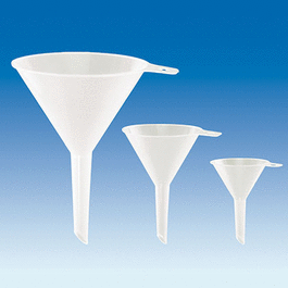 PP Funnel, Top Dia. (mm): 120, Stem Dia. (mm): 11, Length (mm): 180