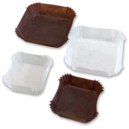 smartBoats Small Paper Weighing Boats, FSC Certified, Brown
