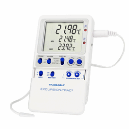Control Company Excursion-Trac Refrigerator/Freezer Datalogging Thermometer, 1 Bottle Probe