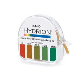 Hydrion QT-10 Quat-Dispenser, Quaternary Test Paper, 0 to 400 ppm