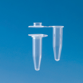 PCR tube, 0.2 mL, with flat caps, clear