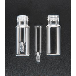 Amber Step R.A.M. 9 mm Threaded Vial, 12 x 32 mm, w/250 uL Glass Insert