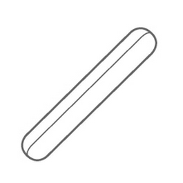 IKAFLON Power Stir Bar Set, 20 x 6 mm (L x Dia.) Round, PTFE-Coated, 5 Pieces per Set