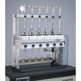 Kjeldahl Distillation Apparatus, 6-places, 115V, 50/60Hz, single phase