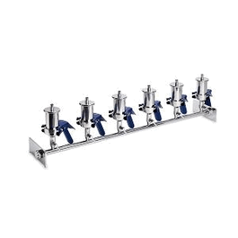 Cytiva AS610/3 Multiple Vacuum Filtration Apparatus, 6-place, SS 500 mL, 47/50 mm, support screen, with rapid closure clamp