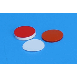 JG Finneran 13 mm x 0.075 in. Red PTFE/Silicone Septa