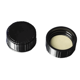 Corning Reusable Phenolic GPI 38-430 Threaded Screw Cap with Rubber Liner