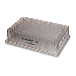 Cytiva Unifilter Microplate, 96-well, 800 ul, GF/C, clear polystyrene, filter bottom with long drip director, 25/pk