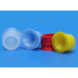 12 mm Clear Polyethylene Starburst Conical Snap Plugs