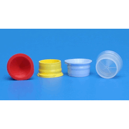 15 mm Yellow Polyethylene Starburst Conical Snap Plug