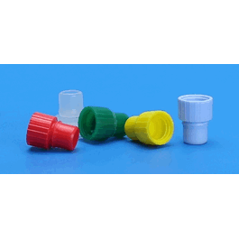 8 mm Blue Polyethylene Snap Plug w/ Starburst