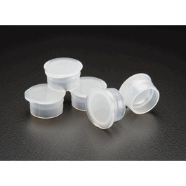 15mm Clear Polyethylene Flat Top Snap Plug