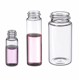 DWK Life Sciences (Wheaton) 8 mL (2 dram) Clear Glass E-C Sample Vial only, 17 x 60 mm, 15-425 thread