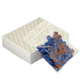 DWK Life Sciences (Wheaton) E-Z Vial Convenience Pack, Clear w/ Patch, 0.002 PTFE/0.037 Rubber, Natural