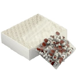 DWK Life Sciences (Wheaton) 12 x 32, Clear LVI Vial, and 11 mm Aluminum E-Z Seal, with 0.002 PTFE/0.037 Red Rubber Liner