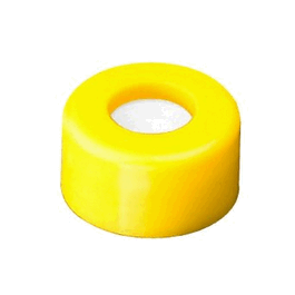 J.G. Finneran Preassembled R.A.M. 9 mm Smooth Screw Thread Closures with Y-Cut PTFE/Silicone Septa, Royal Blue