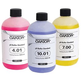 Oakton pH Buffer Pack; includes one 500 mL bottle each of 4.01, 7.00 and 10.01