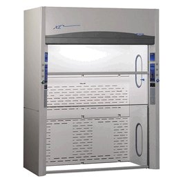 Protector XL Floor-Mounted Fume Hoods, 4 ft. x 37.7 in., Vertical Sash. 115V. 2 Service Fixtures, 1 Electrical Duplex