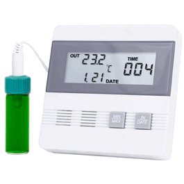 Control Company Thermometer with Time/Date Max/Min Memory with 5 mL Vaccine Bottle Probe