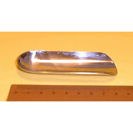 Weighing scoop, chrome nickel steel, 90 x 32 x 8mm