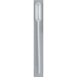 4.6 mL Sedi-Pet Narrow Stem Transfer Pipets, Standard Bulb, 15.5 cm, Non-Sterile, Polyethylene, Bulk