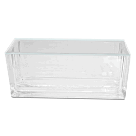 Glass Rectangular Developing Chamber for 10x20cm plates (with lid)