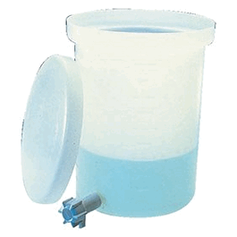 Thermo Scientific Nalgene Cylindrical Tank With Cover and Spigot, LLDPE, 114 L