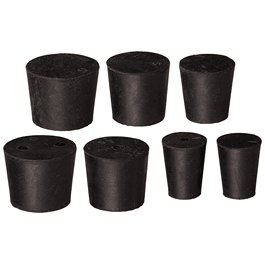 Rubber Stopper Assortment, Assorted, Sizes No. 1 to No. 6