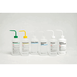 Nalgene Right-to-Understand Wash Bottles, Isopropanol, 500 mL, Yellow Closure