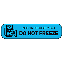 Label- Keep In Refrigerator Do Not Freeze