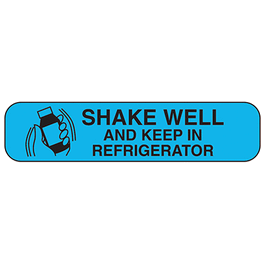 Label- Shake Well Keep In Refrigerator