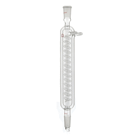 DWK Life Sciences (Kimble) Jacketed Coil-Type Reflux Condenser, with Plain Top Joint, 24/40 Standard Taper Joints