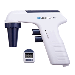 SCILOGEX SCI-Fill Motorized Pipette Filler, includes 2 x 0.45um Filters, AC Charger and Wall/Bench Stand, 110-220V, 50/60Hz, US plug