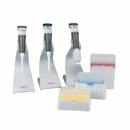 Finnpipette Novus GLP Kit 4, includes 10 to 100 uL,100 to 1000 uL, and 1 to 10 mL Pipets