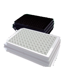 Black, 96 x 350 uL Tissue Culture Treated, With Lid, Individually packed, qty 100