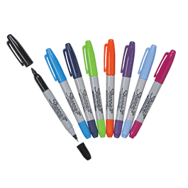 Standard Black Sharpie Pens, Fine Tip