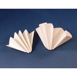 Fluted Grade CFP2 filter paper, 12.5 cm diameter, 100/pk Qualitative