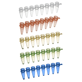 8 x 0.2 mL PCR 8-Strip Tubes, No Caps, Clear