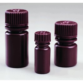 Thermo Scientific Nalgene 15 mL Amber HDPE Diagnostic Bottles with 20-415 mm Closure: Bulk Pack
