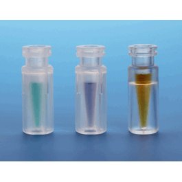 J.G. Finneran 100 uL Clear Polypropylene Limited Volume Snap Ring/Crimp, Plastic Vials, 12 x 32 mm, 11 mm Crimp