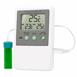 Control Company Refrigerator/Freezer Thermometer with Vaccine Bottle Probe
