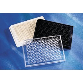 96 Half Area Well Clear Flat Bottom TC-Treated Microplate with Lid, 20 per Bag, Sterile